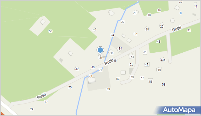 Wola Karczewska, Rutki, 38, mapa Wola Karczewska