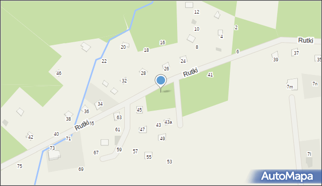 Wola Karczewska, Rutki, 43, mapa Wola Karczewska