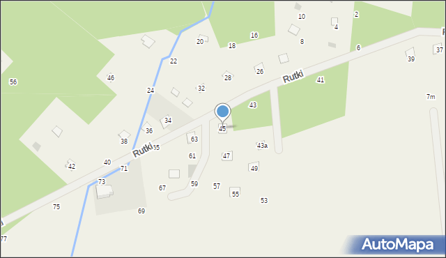 Wola Karczewska, Rutki, 45, mapa Wola Karczewska