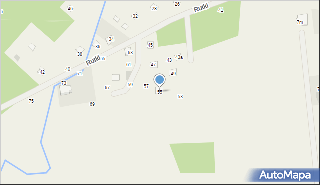 Wola Karczewska, Rutki, 55, mapa Wola Karczewska