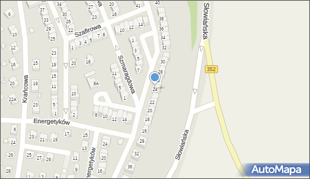 Zgorzelec, Rubinowa, 24, mapa Zgorzelec