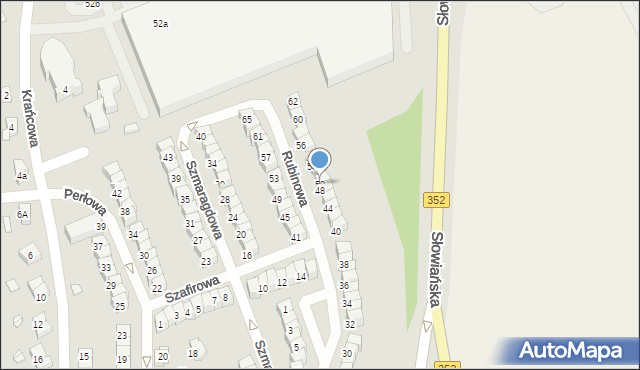 Zgorzelec, Rubinowa, 50, mapa Zgorzelec