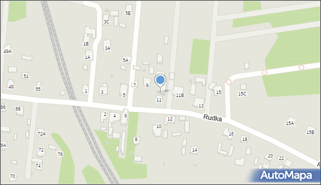 Zwierzyniec, Rudka, 11A, mapa Zwierzyniec