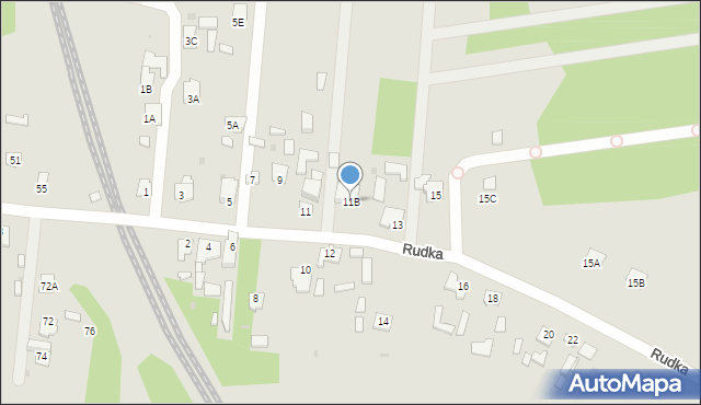 Zwierzyniec, Rudka, 11B, mapa Zwierzyniec