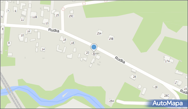 Zwierzyniec, Rudka, 22, mapa Zwierzyniec