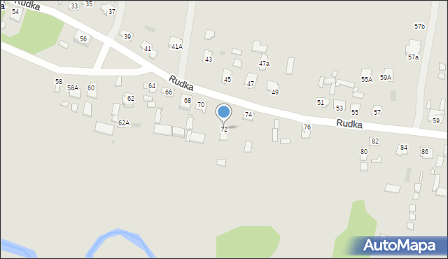 Zwierzyniec, Rudka, 72, mapa Zwierzyniec