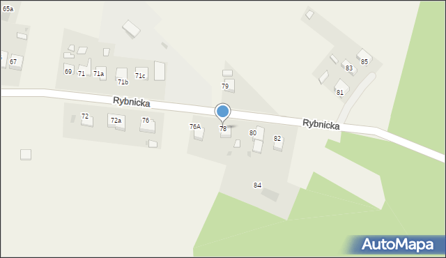 Adamowice, Rybnicka, 78, mapa Adamowice