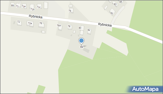 Adamowice, Rybnicka, 84, mapa Adamowice