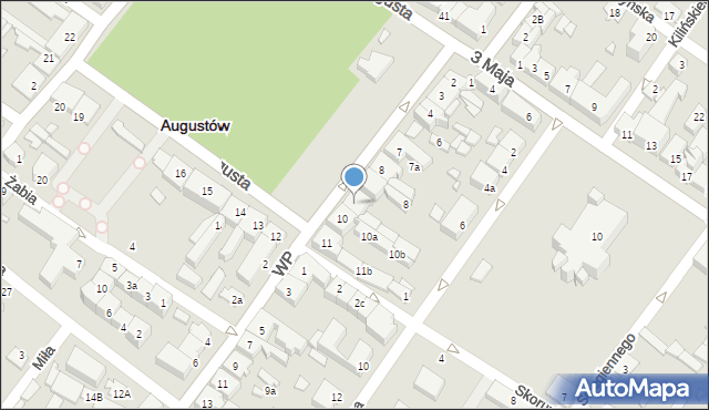 Augustów, Rynek Zygmunta Augusta, 9, mapa Augustów