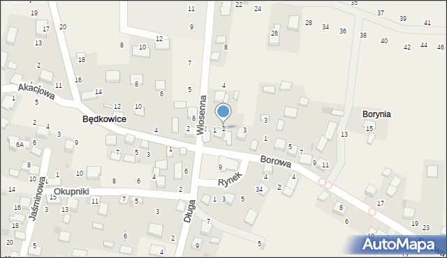 Będkowice, Rynek, 2, mapa Będkowice