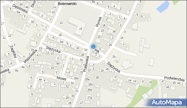 Bobrowniki, Rynek, 3, mapa Bobrowniki