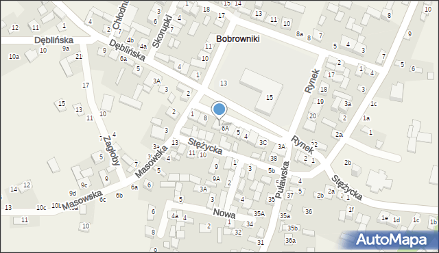 Bobrowniki, Rynek, 7, mapa Bobrowniki