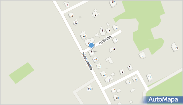 Bobrowniki, Rycerska, 2, mapa Bobrowniki