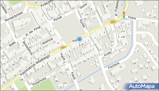 Bochnia, Rynek, 4, mapa Bochni