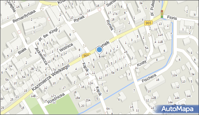 Bochnia, Rynek, 5, mapa Bochni