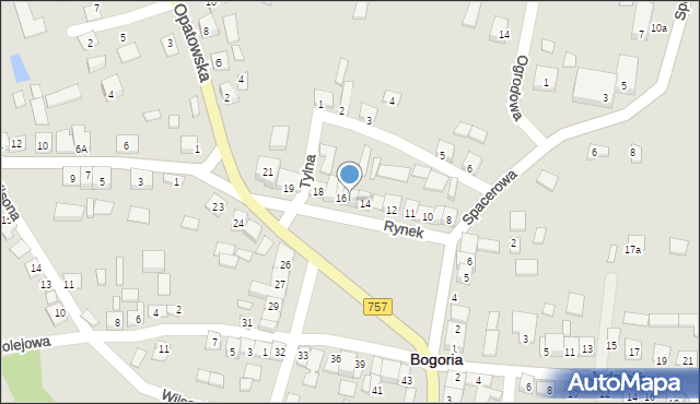 Bogoria, Rynek, 15, mapa Bogoria