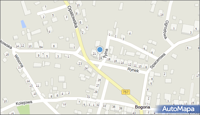 Bogoria, Rynek, 20, mapa Bogoria