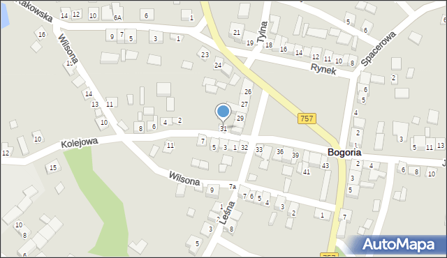 Bogoria, Rynek, 31, mapa Bogoria