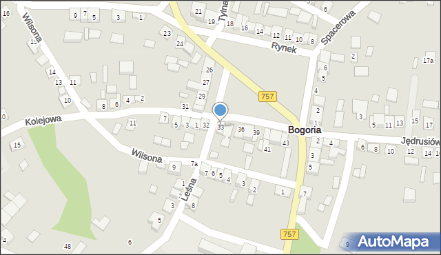 Bogoria, Rynek, 33, mapa Bogoria