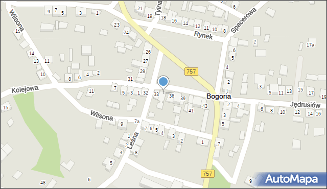 Bogoria, Rynek, 34, mapa Bogoria