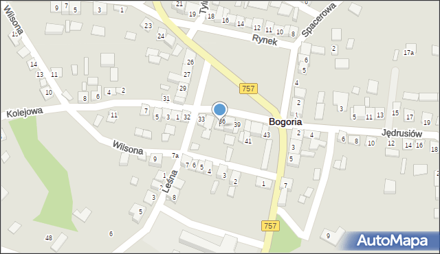 Bogoria, Rynek, 37, mapa Bogoria