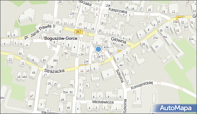 Boguszów-Gorce, Rynek, 1A, mapa Boguszów-Gorce
