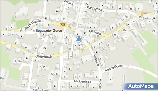 Boguszów-Gorce, Rynek, 1A, mapa Boguszów-Gorce