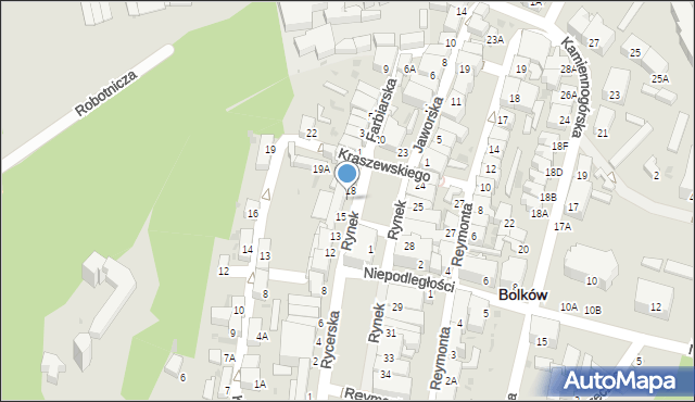 Bolków, Rynek, 17, mapa Bolków