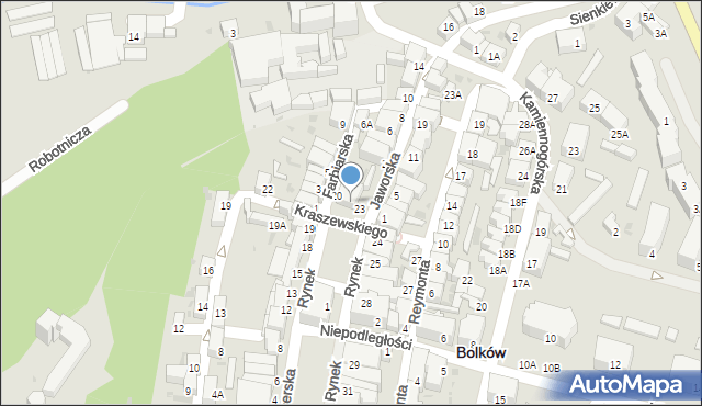 Bolków, Rynek, 22, mapa Bolków