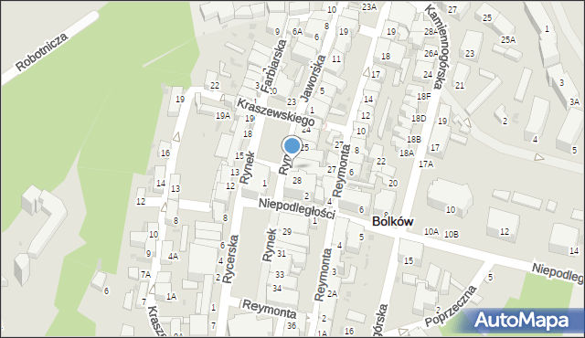 Bolków, Rynek, 28A, mapa Bolków