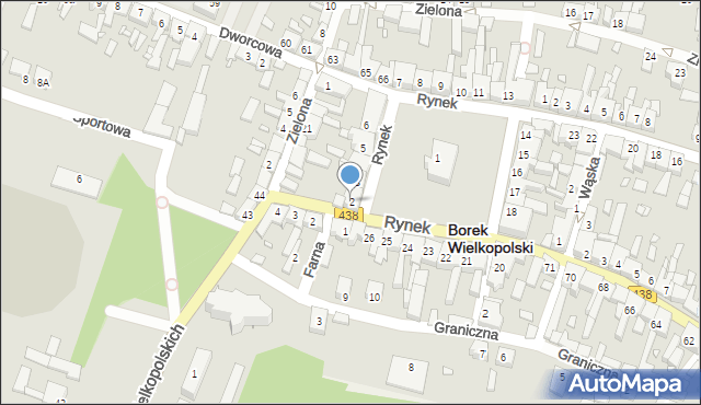 Borek Wielkopolski, Rynek, 2, mapa Borek Wielkopolski