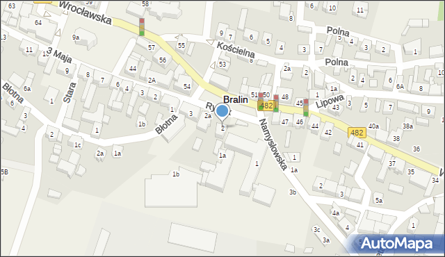 Bralin, Rynek, 2, mapa Bralin