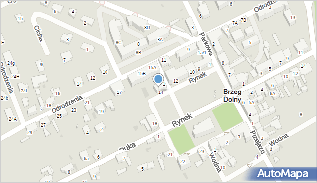 Brzeg Dolny, Rynek, 15, mapa Brzeg Dolny