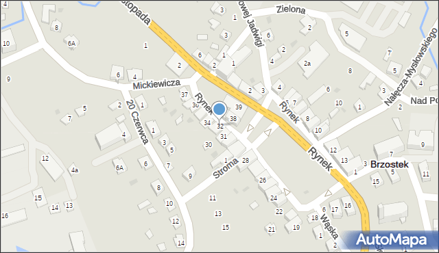 Brzostek, Rynek, 32, mapa Brzostek