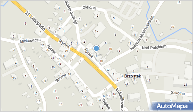 Brzostek, Rynek, 8, mapa Brzostek