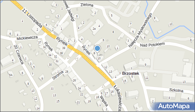 Brzostek, Rynek, 9, mapa Brzostek