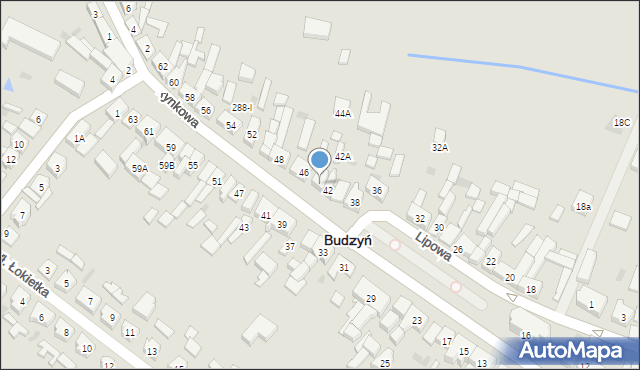 Budzyń, Rynkowa, 44, mapa Budzyń