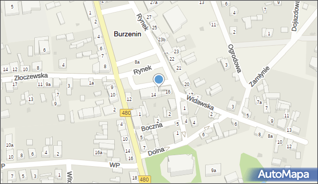 Burzenin, Rynek, 15, mapa Burzenin