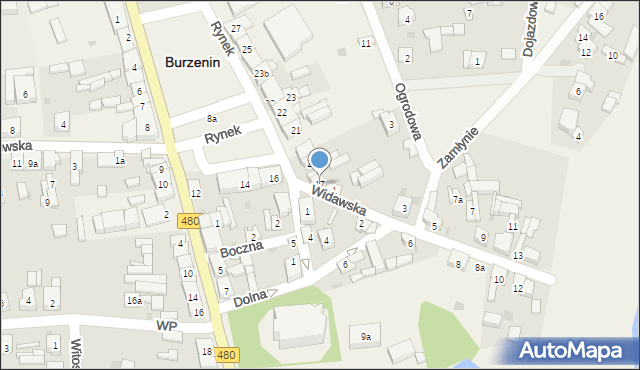 Burzenin, Rynek, 17, mapa Burzenin