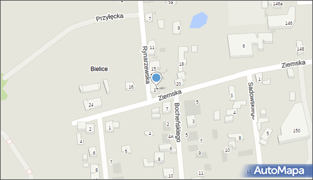Bydgoszcz, Rynarzewska, 17, mapa Bydgoszczy