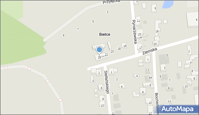 Bydgoszcz, Rynarzewska, 24, mapa Bydgoszczy