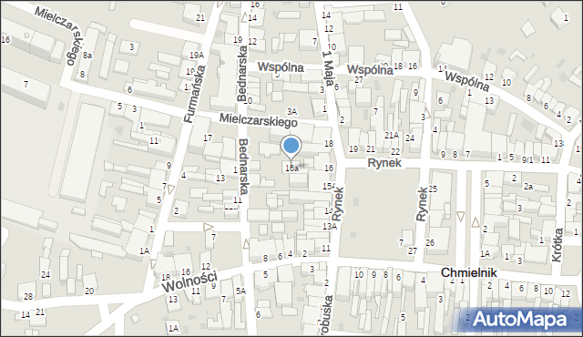 Chmielnik, Rynek, 16a, mapa Chmielnik