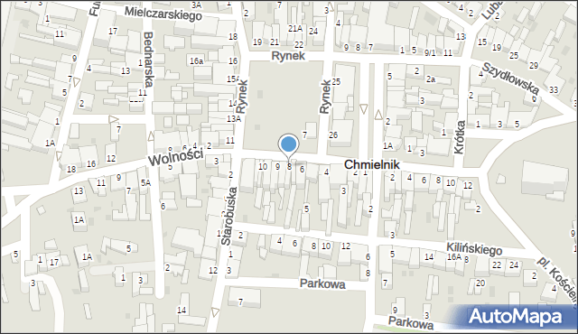 Chmielnik, Rynek, 8, mapa Chmielnik