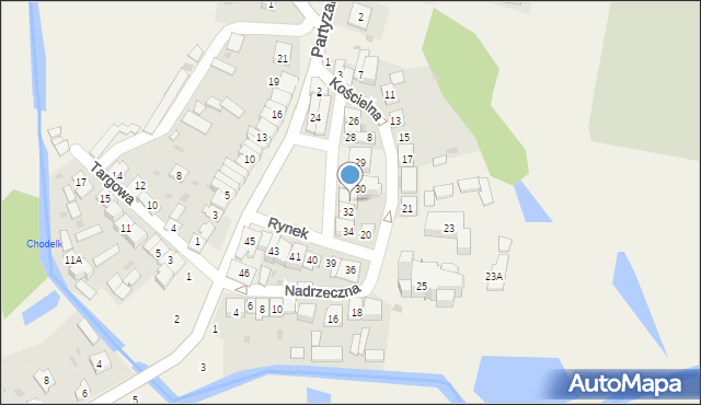 Chodel, Rynek, 31, mapa Chodel