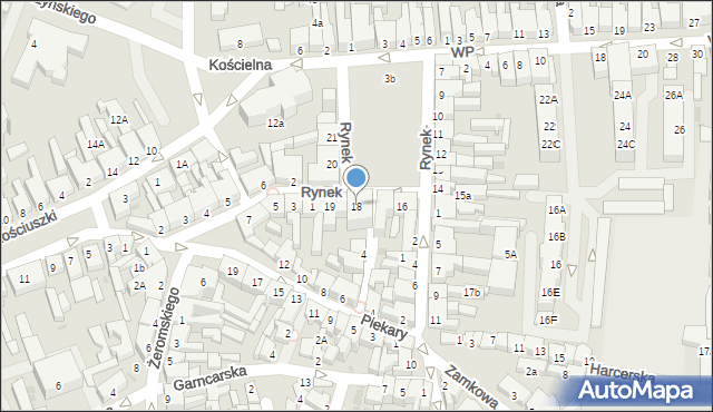 Chodzież, Rynek, 18, mapa Chodzież