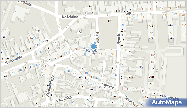 Chodzież, Rynek, 19, mapa Chodzież