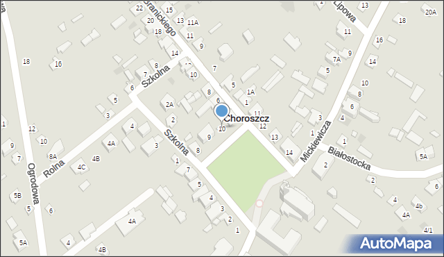 Choroszcz, Rynek 11 Listopada, 10, mapa Choroszcz