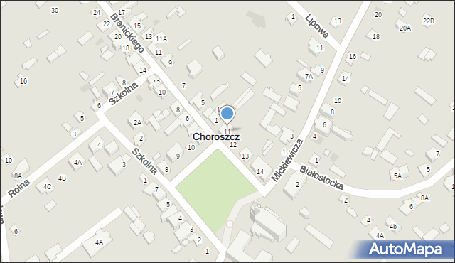 Choroszcz, Rynek 11 Listopada, 11, mapa Choroszcz