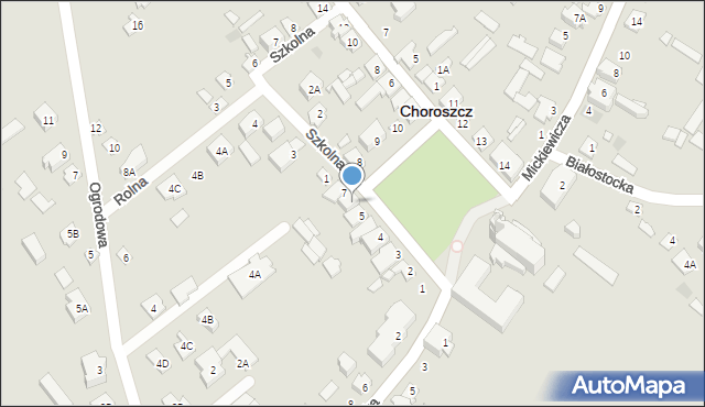 Choroszcz, Rynek 11 Listopada, 6, mapa Choroszcz