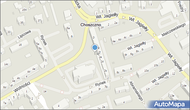 Choszczno, Rynek, 21, mapa Choszczno